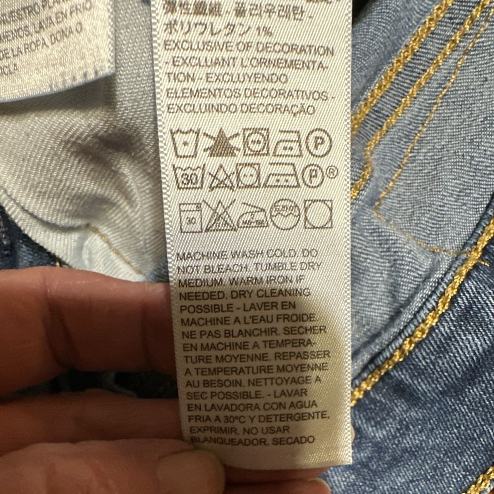 Levi's Men's Regular Fit Straight Blue Medium Wash Denim Jeans 5-Pocket Zip - Picture 9 of 10